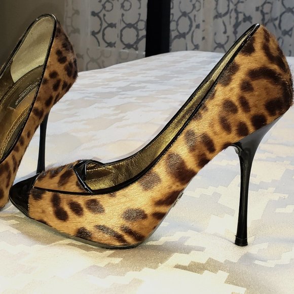 Dolce & Gabbana Shoes - Dolce & Gabbana Pony Hair & Patent Leather Pump